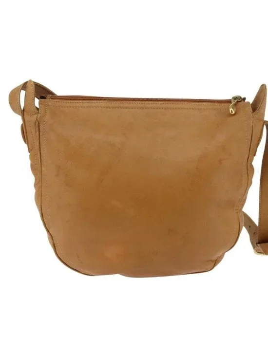 Authentic LOEWE Anagram Shoulder Bag Leather Brown Gold - Picture 9 of 16